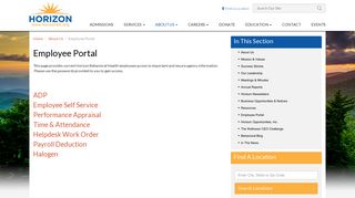 Employee Portal | Horizon Behavioral Health