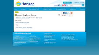 Physicians (ROAM) - Horizon Health Network