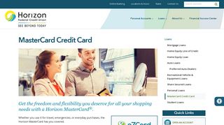 MasterCard Credit Card - Horizon - Horizon Federal Credit Union