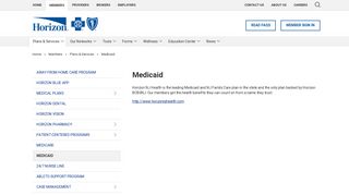 Medicaid - Horizon Blue Cross Blue Shield of New Jersey