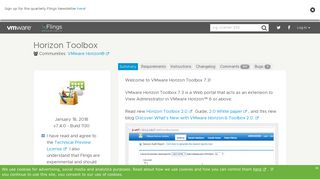 Horizon Toolbox - VMware Labs
