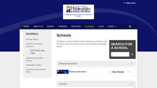 Schools - Horizon School Division