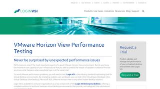 VMware Horizon View Performance Testing - Login VSI