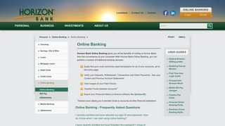 online banking - Online Banking | Horizon Bank