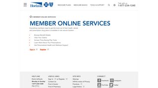 MEMBER ONLINE SERVICES - Horizon Blue Cross Blue Shield of ...