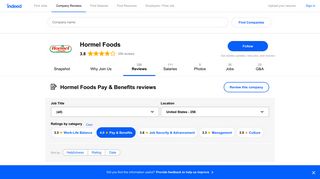 Working at Hormel Foods: 110 Reviews about Pay & Benefits | Indeed ...