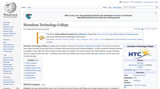 Horndean Technology College - Wikipedia