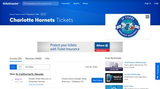 Charlotte Hornets Tickets | Single Game Tickets ... - Ticketmaster