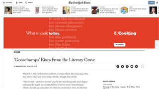 R.L. Stine - Goosebumps - Books - The New York Times