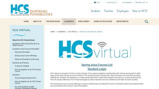 HCS Virtual / About Us HCS Virtual School - Horry County Schools