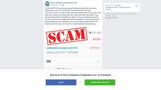 SCAM ALERT! We are hearing about... - Horry Telephone Cooperative ...