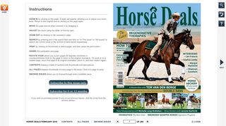 Horse Deals Magazine : Horse Deals January 2019, Page 0