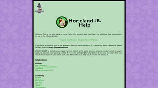 Horseland - Horseland Jr. Help