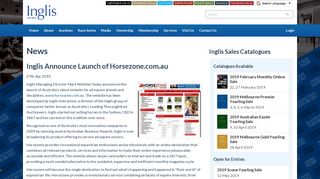 Inglis Announce Launch of Horsezone.com.au