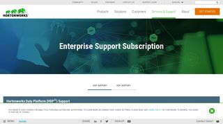 HDP and HDF Enterprise Support Subscription - Model ... - Hortonworks