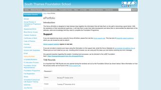 ePortfolio | South Thames Foundation School