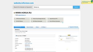 horux.ru at Website Informer. horux.ru. Visit Ho Ru X.