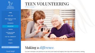 Teen Volunteering - hov.org