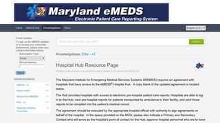 Hospital Hub Resource Page - Powered by Kayako Help Desk Software