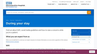During your stay - Gloucestershire Hospitals NHS Foundation Trust