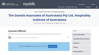 The Daniels Associates of Australasia Pty Ltd, Hospitality Institute of ...