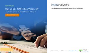 Host Analytics EPM03 13A Suite – Customer Sign In