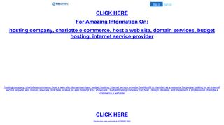 host4profit is intended as a resource for people looking for an internet ...