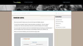 RoundCube Webmail – HostBaby Help Center