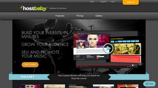 HostBaby: Websites for Musicians and Bands – Create a Music Website