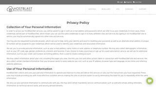 Privacy Policy - HostBlast