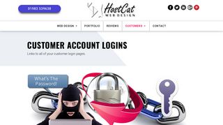 Customer Logins | Customer Accounts | Hostcat Web Design