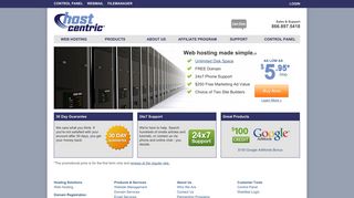 Web hosting by HostCentric