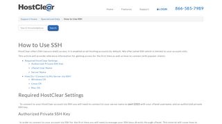 How to Use SSH « HostClear Support Portal