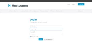 Server Status - Hostcomm Ltd