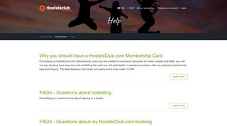Help - HostelsClub