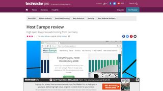 Host Europe review | TechRadar