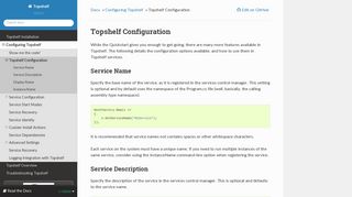 Topshelf Configuration — Topshelf 3.0 documentation
