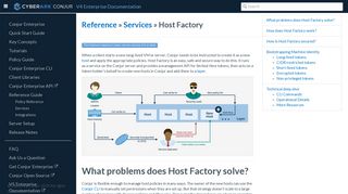 Host Factory | Conjur Developer Docs - Conjur Enterprise