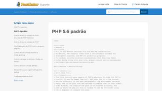 PHP 5.6 padrão – Suporte HostGator