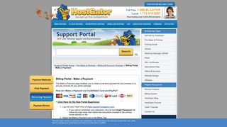 Billing Portal - Make a Payment « HostGator.com Support Portal