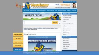 Billing Portal Overview « HostGator.com Support Portal