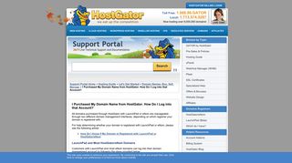 I Purchased My Domain Name from HostGator. How Do I Log into that ...