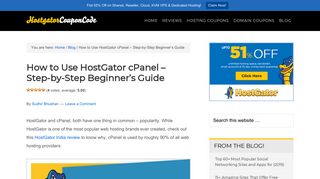 How to Use HostGator cPanel - Step-by-Step Beginner's Guide ...