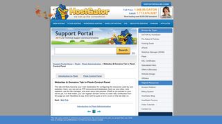 Websites & Domains Tab in Plesk Control Panel « HostGator.com ...