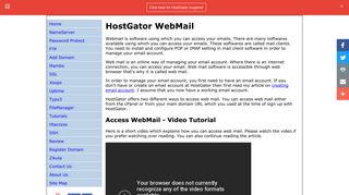 How to Access WebMail in HostGator?