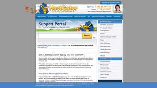 Can an existing customer sign up as a new customer? « HostGator ...