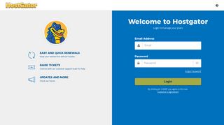 My HostGator: Log in to Renew Your Hosting Plan, Create A Support ...