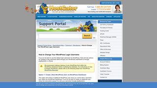 How to Change Your WordPress Login Username « HostGator.com ...