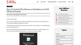 How To Install WordPress on HostGator in 2019 [With Pictures]