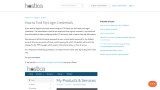 How to Find Ftp Login Credentials - Hostica - Hostica.net
